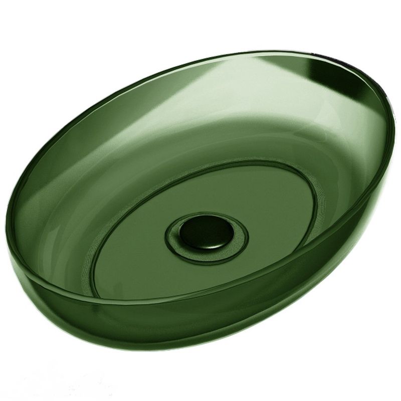 Раковина накладная Abber Kristall  AT2801Emerald 60х40х13 (зеленый)