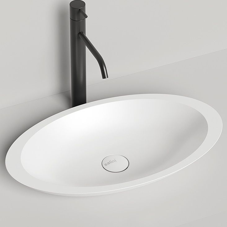 Раковина накладная Salini Callista S-Sense 1101102G 57.5x35x8.5 (белый глянцевый), без донного клапана