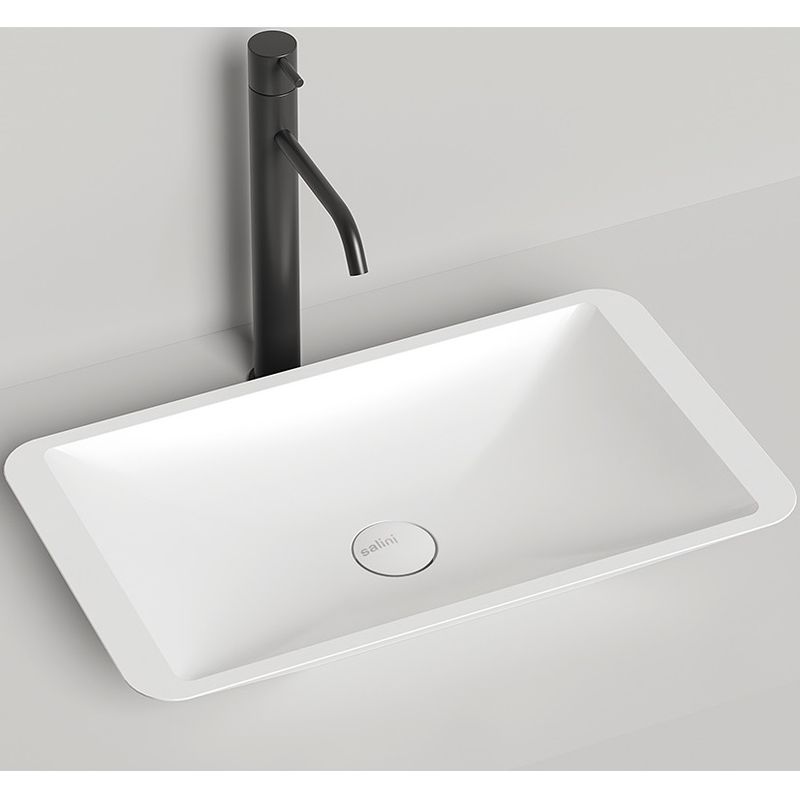 Раковина накладная Salini Callista S-Sense 1101107G 57.5x35x9 (белый глянцевый), без донного клапана