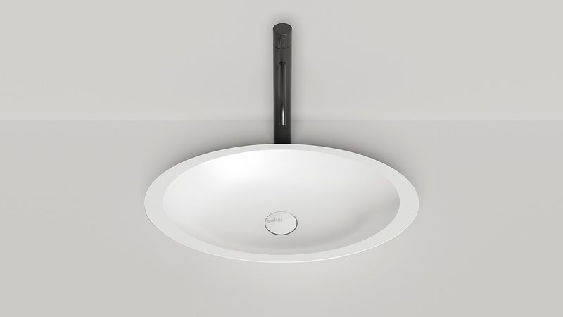 Раковина накладная Salini Callista S-Stone 1101202SMF 57.5x34.5x8.5 (покраска RAL полностью, матовый), без донного клапана