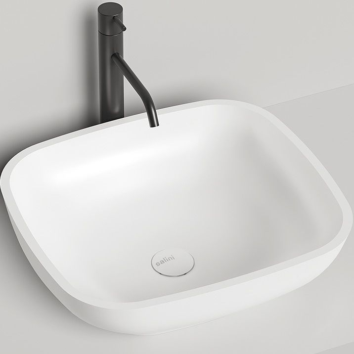 Раковина накладная Salini Gloria S-Sense 1102108G 49.5x44.5x15 (белый глянцевый), без донного клапана
