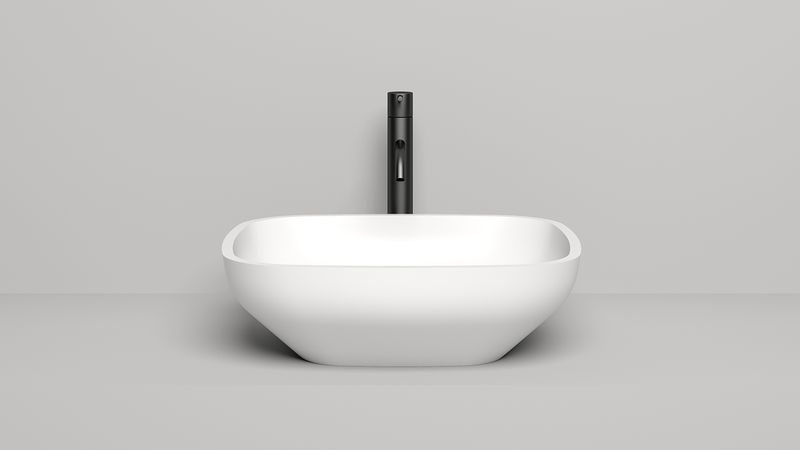 Раковина накладная Salini Gloria S-Sense 1102108GF 49.5x44.5x15 (покраска RAL полностью, глянцевый), без донного клапана