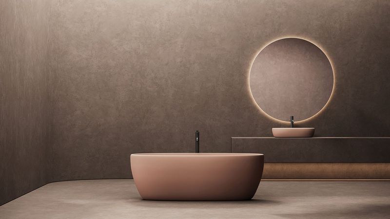 Раковина накладная Salini Luce S-Stone 110721MF 70x40 (покраска по RAL полностью), без донного клапана