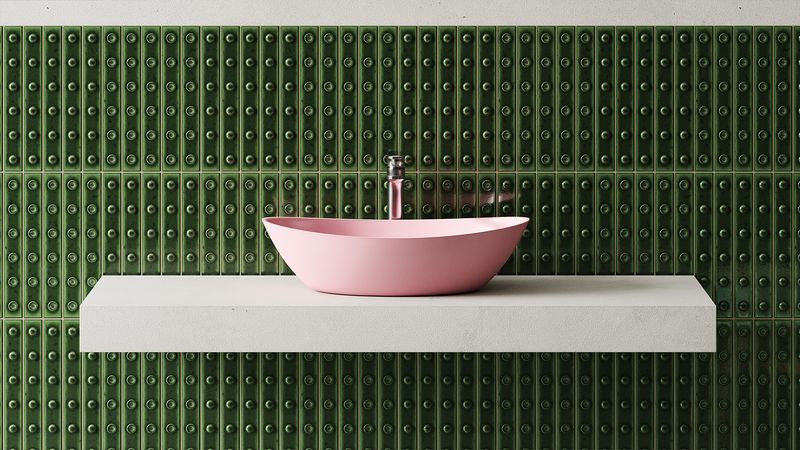 Раковина накладная Salini Noemi S-Stone 1101203SMF 55x34x15 (покраска RAL полностью, матовый), без донного клапана