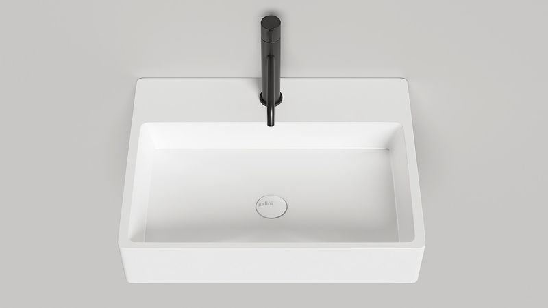 Раковина накладная Salini Ottavia S-Sense 1103101G 59.5x44.5x12.5 (белый глянцевый), без донного клапана