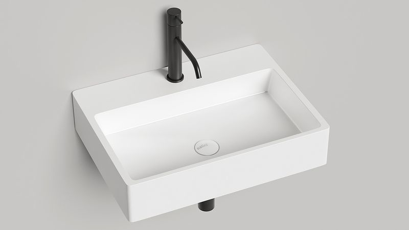 Раковина накладная Salini Ottavia S-Sense 1103101G 59.5x44.5x12.5 (белый глянцевый), без донного клапана