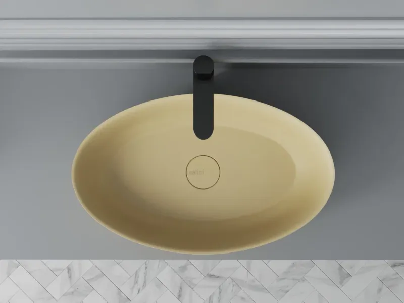 Раковина накладная Salini S-Sense Alda 01 110611GF 58х35х15 (покраска полностью), без донного клапана