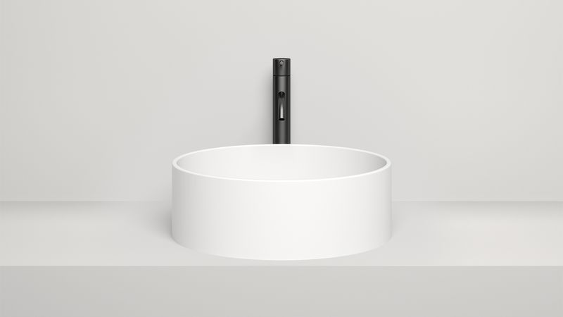 Раковина накладная Salini S-Sense Armonia 02 45x45x15 130112G (белый глянцевый), без донного клапана