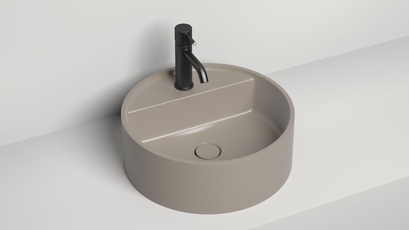 Раковина накладная Salini S-Sense Armonia Top 02 45x45x16 130117GF (покраска полностью), с отверстием под смеситель