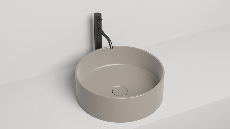 Раковина накладная Salini S-Stone Armonia 02 45x45x15 130112SMF (покраска полностью), без донного клапана