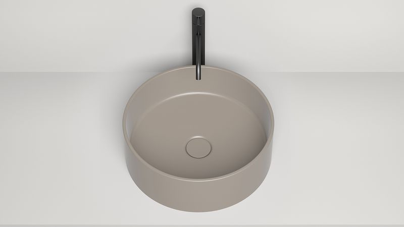 Раковина накладная Salini S-Stone Armonia 02 45x45x15 130112SMF (покраска полностью), без донного клапана