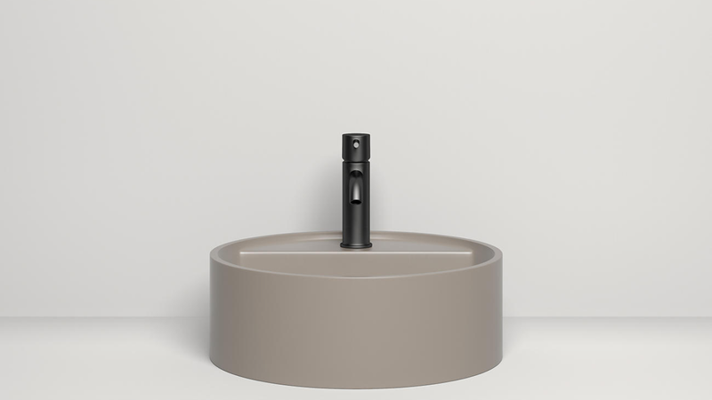 Раковина накладная Salini S-Stone Armonia Top 02 45x45x16 130126MF (покраска полностью), без отверстия под смеситель