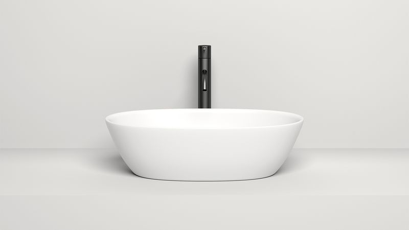 Раковина накладная Salini Sofia S-Sense 1101106GF 56x33,5x15 (покраска RAL полностью глянцевый), без донного клапана