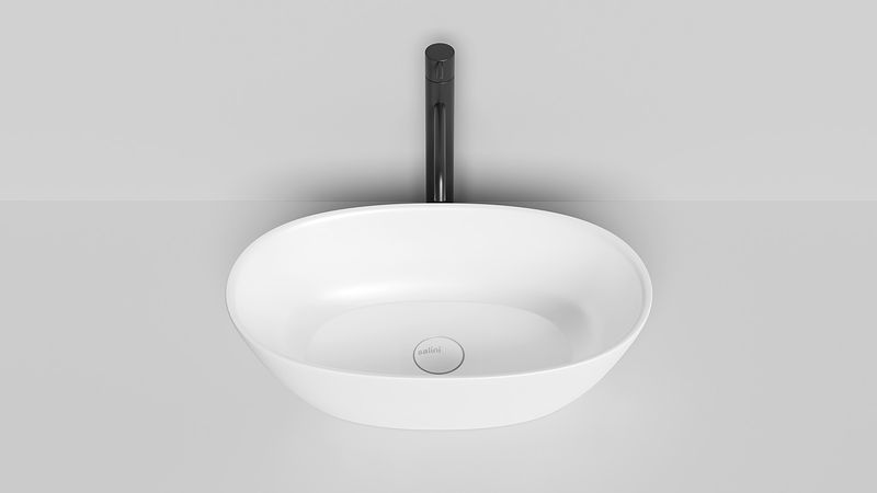 Раковина накладная Salini Sofia S-Stone 1101206SMF 55,5x33x15 (покраска RAL полностью, матовый), без донного клапана