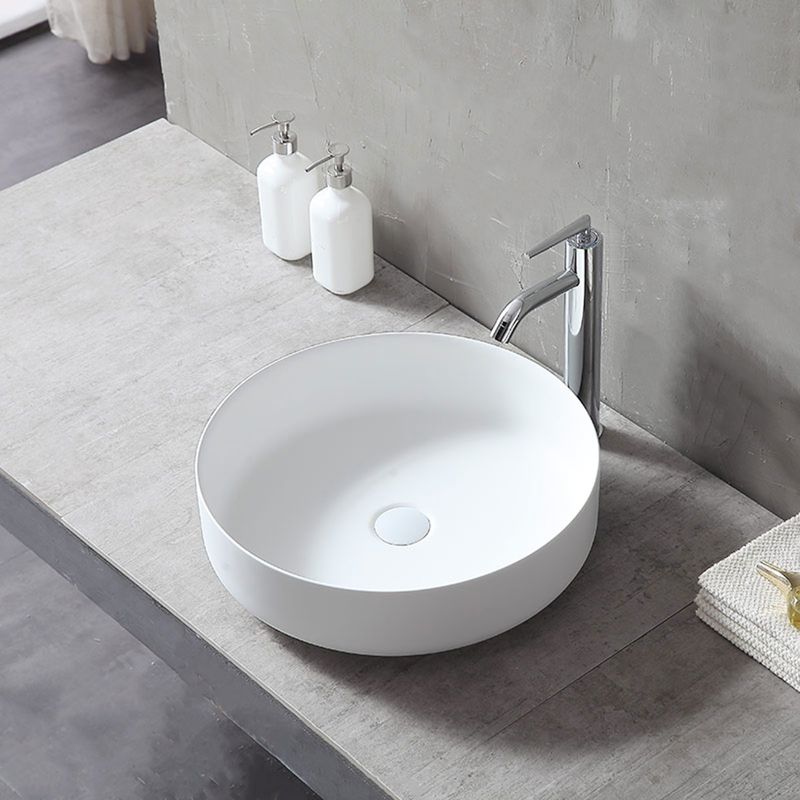 Раковина накладная Vincea Solid surface VBS-6S16MW 45x45x13 (белый матовый)