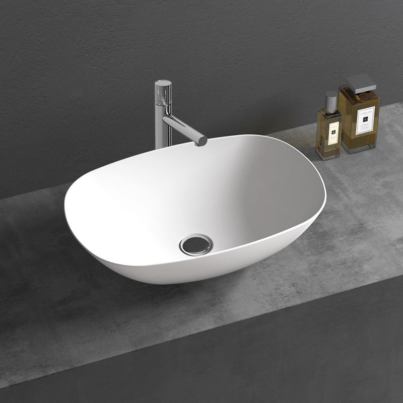 Раковина накладная Vincea Solid surface VBS-6T12MW 54x36x15 (белый матовый)