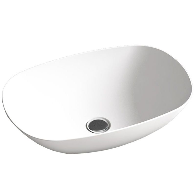 Раковина накладная Vincea Solid surface VBS-6T12MW 54x36x15 (белый матовый)