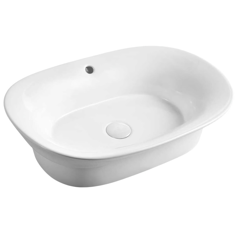 Раковина накладная Vincea VBS-205 51x39.5x15 (белый), с переливом