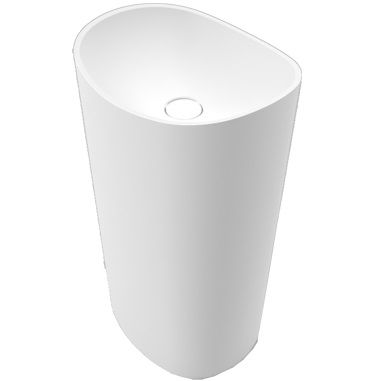 Раковина напольная 40x40x89 Whitecross Stella 50x40 0707.050040.200 (белый матовый), иск. камень