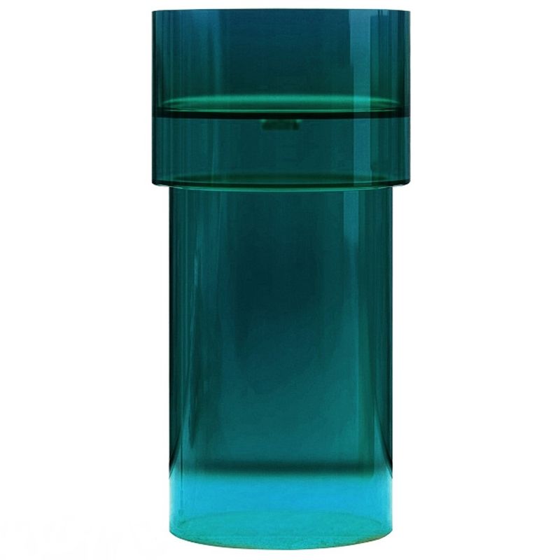 Раковина напольная Kristall Abber AT2701Aquamarin 45х45х90 (бирюзовый)