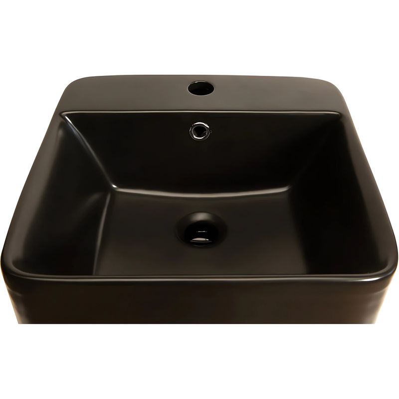 Раковина напольная SantiLine SL-4005MB 42 x 41 (черный матовый)
