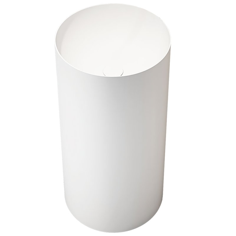 Раковина напольная Vincea Solid surface VBS-6SP01MW 40x40x85 (белый матовый)