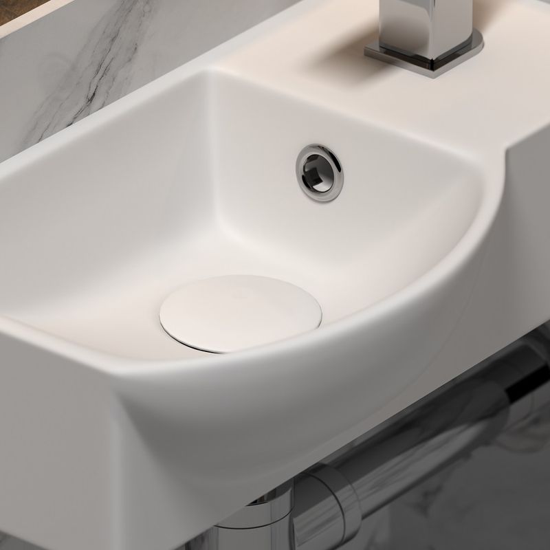 Раковина подвесная Ceramica Nova Element  CN6039L 40x22 (белый), без донного клапана