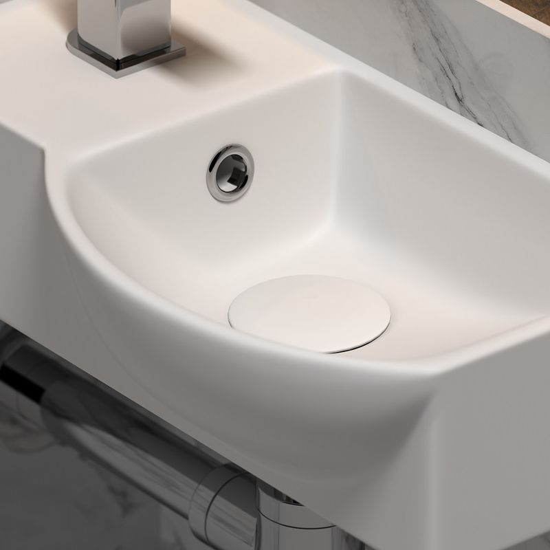 Раковина подвесная Ceramica Nova Element  CN6039R 40x22 (белый), без донного клапана