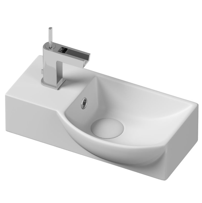 Раковина подвесная Ceramica Nova Element  CN6039R 40x22 (белый), без донного клапана