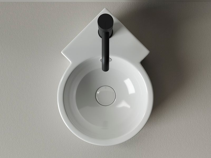 Раковина подвесная Ceramica Nova Element CN5019 43x31 (белый), без донного клапана