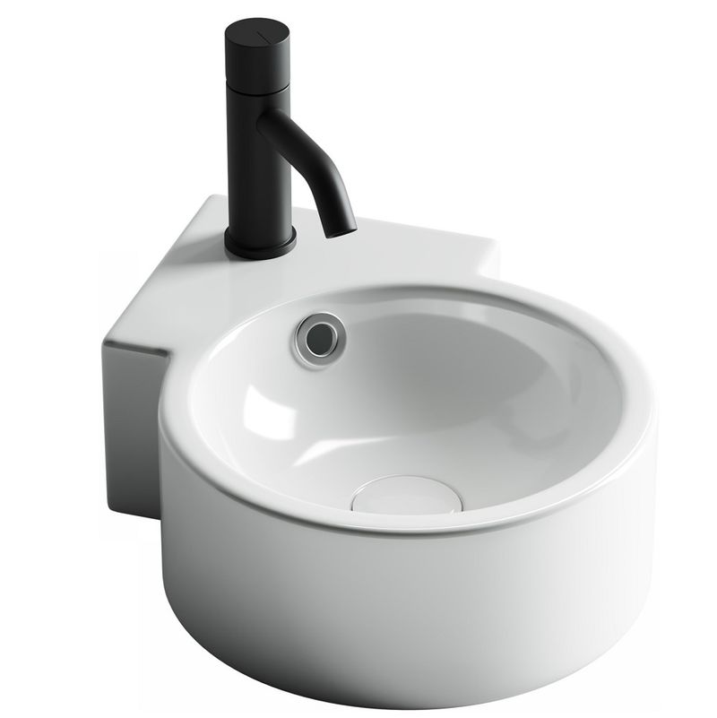 Раковина подвесная Ceramica Nova Element CN5019 43x31 (белый), без донного клапана