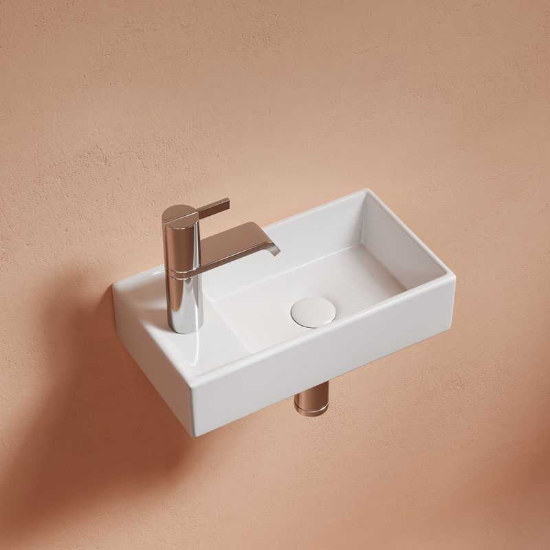 Раковина подвесная Ceramicanova Element CN6051R 40.7x21.7x10 (белый), чаша справа