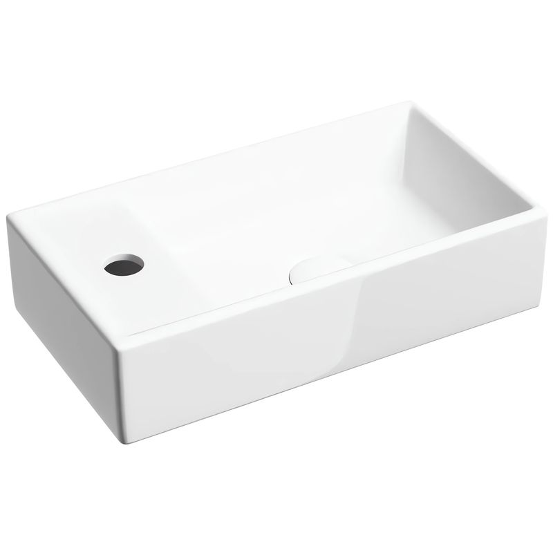 Раковина подвесная Ceramicanova Element CN6051R 40.7x21.7x10 (белый), чаша справа