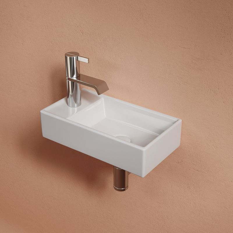 Раковина подвесная Ceramicanova Element CN6051R 40.7x21.7x10 (белый), чаша справа