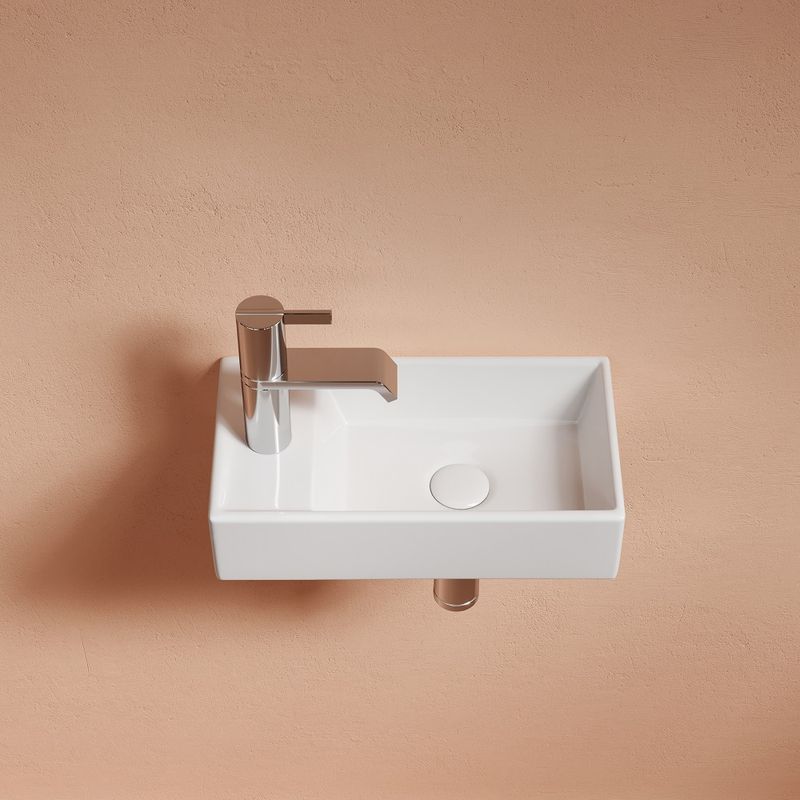 Раковина подвесная Ceramicanova Element CN6051R 40.7x21.7x10 (белый), чаша справа