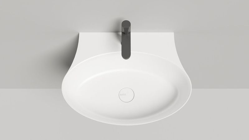 Раковина подвесная Salini S-Sense Alda Wall 140311G 58х45х15 (белый, глянцевый), без донного клапана