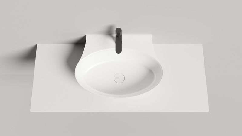 Раковина подвесная Salini S-Sense Alda Wall 140311G 58х45х15 (белый, глянцевый), без донного клапана