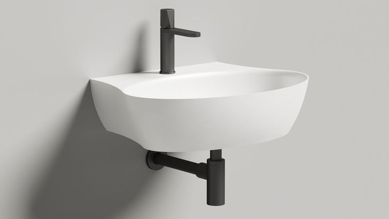 Раковина подвесная Salini S-Sense Alda Wall 140311G 58х45х15 (белый, глянцевый), без донного клапана