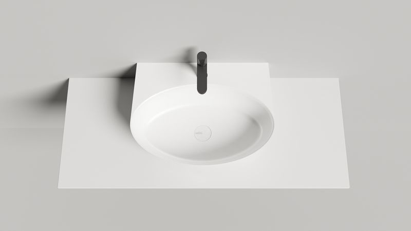 Раковина подвесная Salini S-Sense Alda Wall 140312G 58х45х15 (белый, глянцевый), без донного клапана