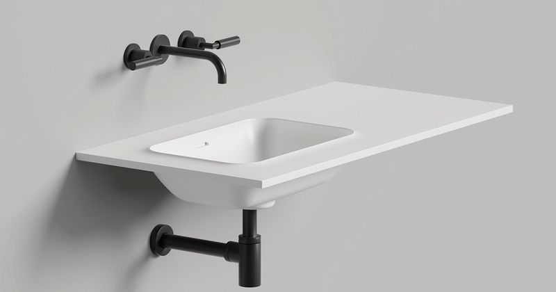 Раковина подвесная Salini S-Stone Onda Edge Round 14022051M 200x70x14.6 (белый матовый), с донным клапаном