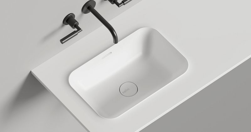 Раковина подвесная Salini S-Stone Onda Edge Round 14022051MF 200x70x14.6 (покраска по RAL полностью, матовый), с донным клапаном