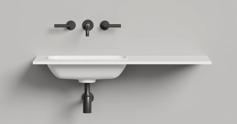 Раковина подвесная Salini S-Stone Onda Edge Round 14022051MF 200x70x14.6 (покраска по RAL полностью, матовый), с донным клапаном