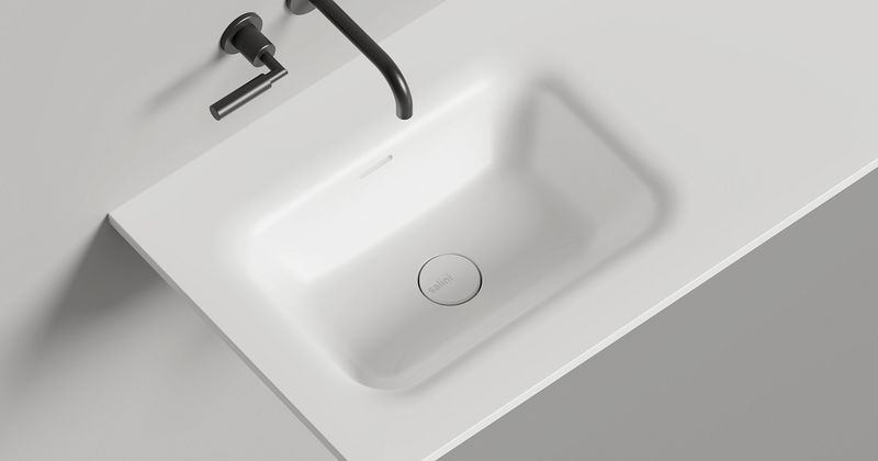 Раковина подвесная Salini S-Stone Onda Flow Round 1402205MF 200x70x13.8 (покраска полностью, матовый), с донным клапаном
