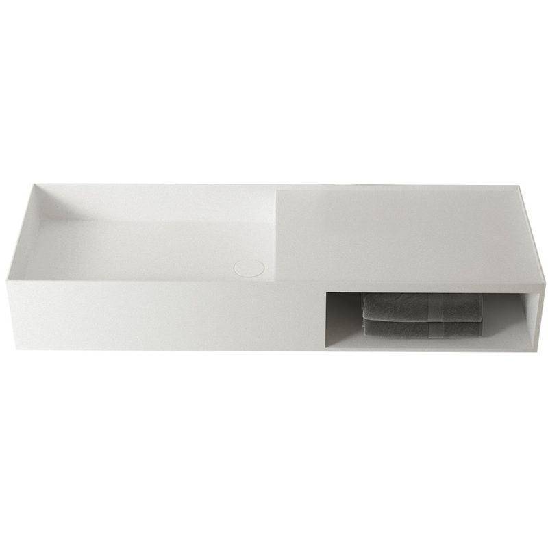 Раковина подвесная Vincea Solid surface VWB-6S112MW 120x40 (белый матовый)