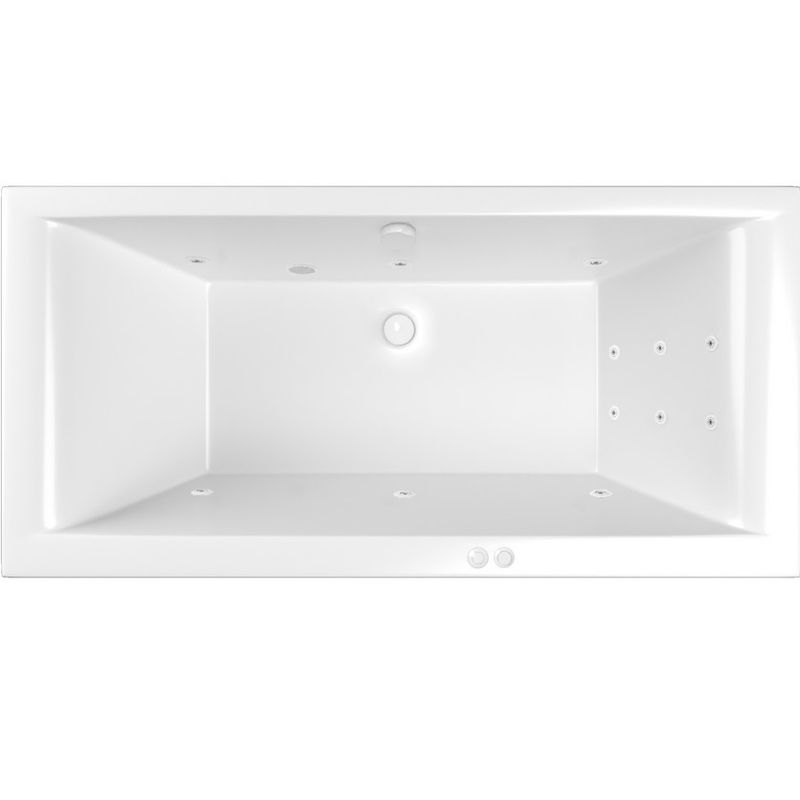 Раковина гидромассажная акриловая Whitecross Savia Duo LINE 0103.170080.100.LINE.WH 170x80 (белый глянцевый), каркас, слив-перелив