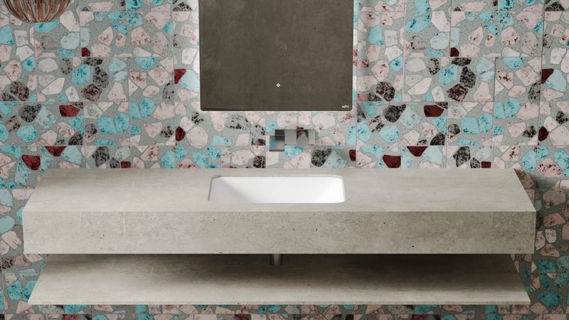 Раковина встраиваемая Salini Marea S-Sense 1802106GF 55x40x13.4 (покраска RAL полностью, глянцевый), без донного клапана