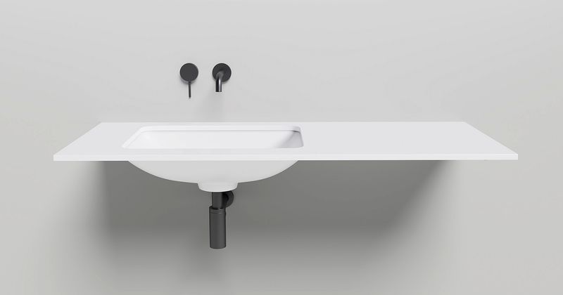 Раковина встраиваемая Salini Marea S-Sense 1802106GF 55x40x13.4 (покраска RAL полностью, глянцевый), без донного клапана