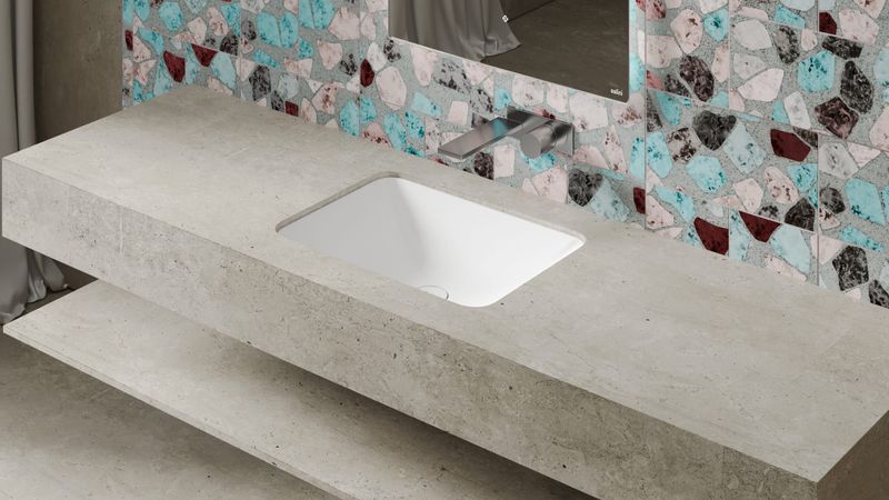 Раковина встраиваемая Salini Marea S-Sense 1802106G 55x40x13.4 (белый глянцевый), без донного клапана