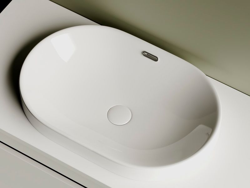 Раковина встраиваемая Ceramica Nova Element CN5020 60x40 (белый), без донного клапана