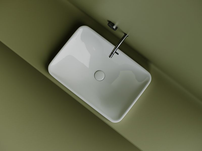 Раковина встраиваемая Ceramica Nova Element CN5041 60.5x41.5 (белый), без донного клапана